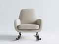 Schaukelstühle Stoff 76 x 74 x 88 cm - Beige-Schwarz - für Wohnzimmer modernes Design