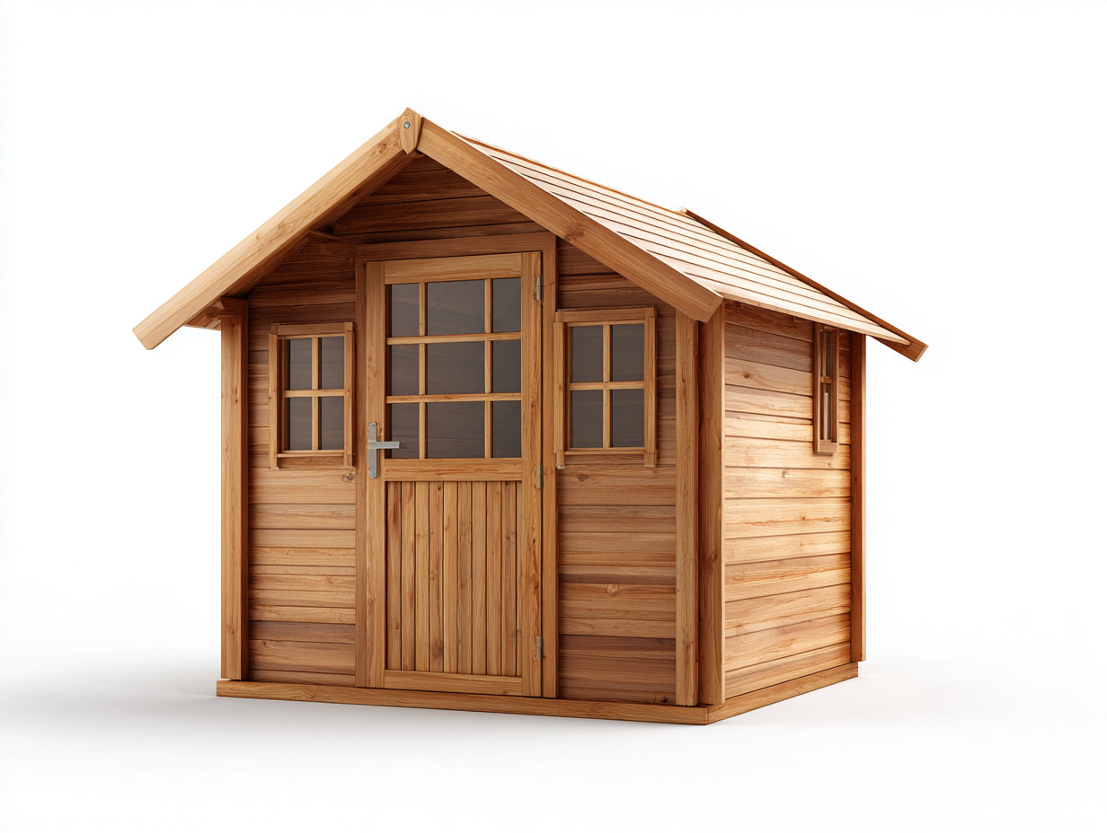 Gartenhäuser Holz 250x220x240 cm - Naturholz - klassisches Gartenhaus für Außenbereich