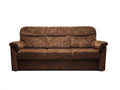 Gerades Sofa Stoffbezug mit breiten Armlehnen 210x88x82 cm - Braun - klassisches Design